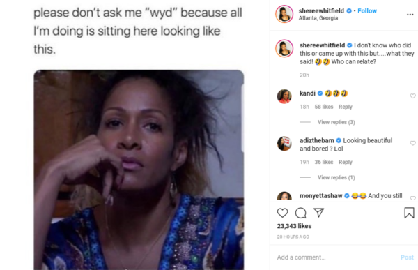 'The Struggle Is Real!': Shereé Whitfield Has Fans In Stitches After ...