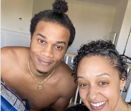 Somebody Do That Man Hair Tia Mowry Hardrict S Birthday Post To Daughter Derails After Fans Notice Her Husband S Hair