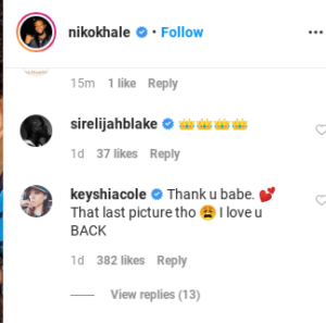 'This Made Me Cry': Niko Khale's Sentimental Message to Keyshia Cole ...