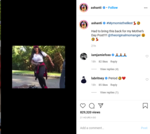 'Mama Got Moves': Ashanti Fans Get Distracted By Her Mother's Dancing ...