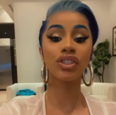 Fans Dish Mixed Reactions Over Cardi B's New Dermal Piercings