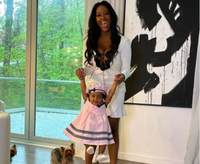 Smart As a Button': Kenya Moore's Daughter Learns Her Flash Cards