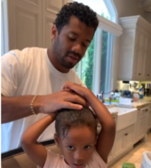 Such a Great Daddy': Russell Wilson Tackles His 3-Year-Old Daughter's Hair, and Fans Melt Over the NFL Star