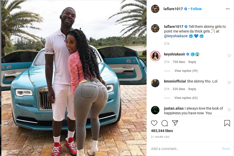 Gucci Mane clearly isn’t shy about celebrating his wife Keyshia Ka’oir and ...