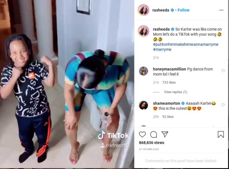 Love The Mommy Twerk Rasheeda Frost And Her Year Old Son Show Off Their Dance Moves To