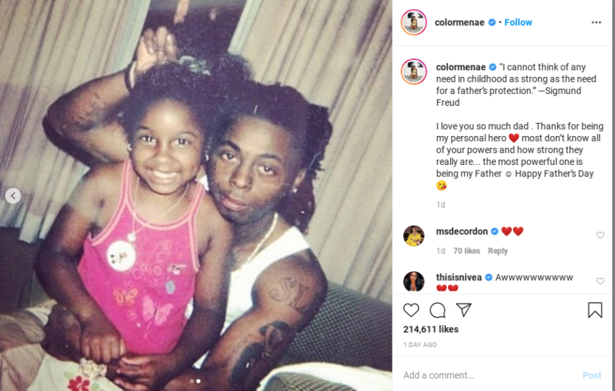 Reginae Carter Looks Exactly Like Her Father Lil Wayne In Recent Throwback Pics