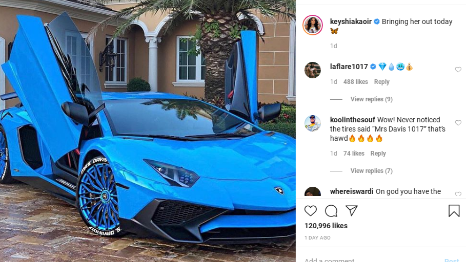 Flad marts masser Boom Bang': Keyshia Ka'oir Flaunts Her Luxurious Car on the 'Gram and Fans  Can't Get Enough