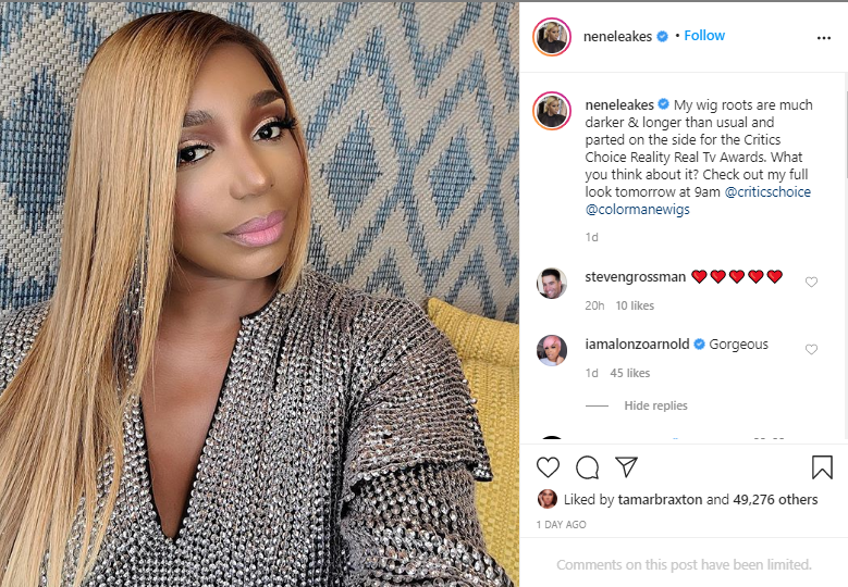 Please Stick To This One Nene Leakes Trades In Her Signature Blond