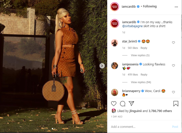 Nicki Minaj Wore Louis Vuitton @ Instagram