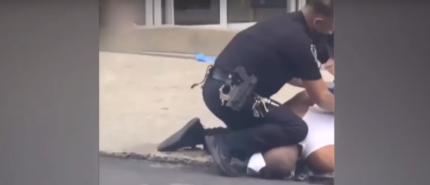 Pennsylvania Officer Kneels on Black Man's Neck During Restraint Captured on Cell Phone Video Outside Hospital