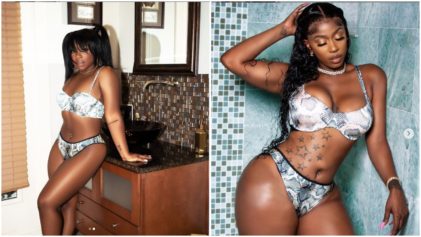 Fans Do a Double Take When Reginae Carter and Kash Doll Both Rock the Same Snakeskin Two-Piece