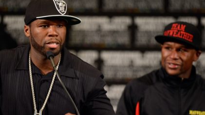 Keep My Name Out of Your Mouth': 50 Cent Responds to Floyd Mayweather's Claims That the Rapper Wanted Half of His Company