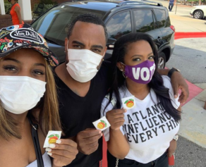 Celebs Out and About: Kandi Burruss & Todd Tucker Vote, Amina Buddafly Celebrates Daughter's Birthday, and More