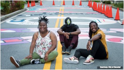 I Was Speechless': Three Black Artists In Georgia Design Black Lives Matter Street Mural