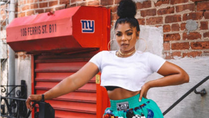 Nelly Punching the Air': Ashanti Flaunts Thighs and Midriff In Cropped Top and High-Waist Shorts