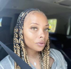 It S A Vibe Eva Marcille Debuts New Look Fans Go Crazy Over Her Braids And Septum Piercing