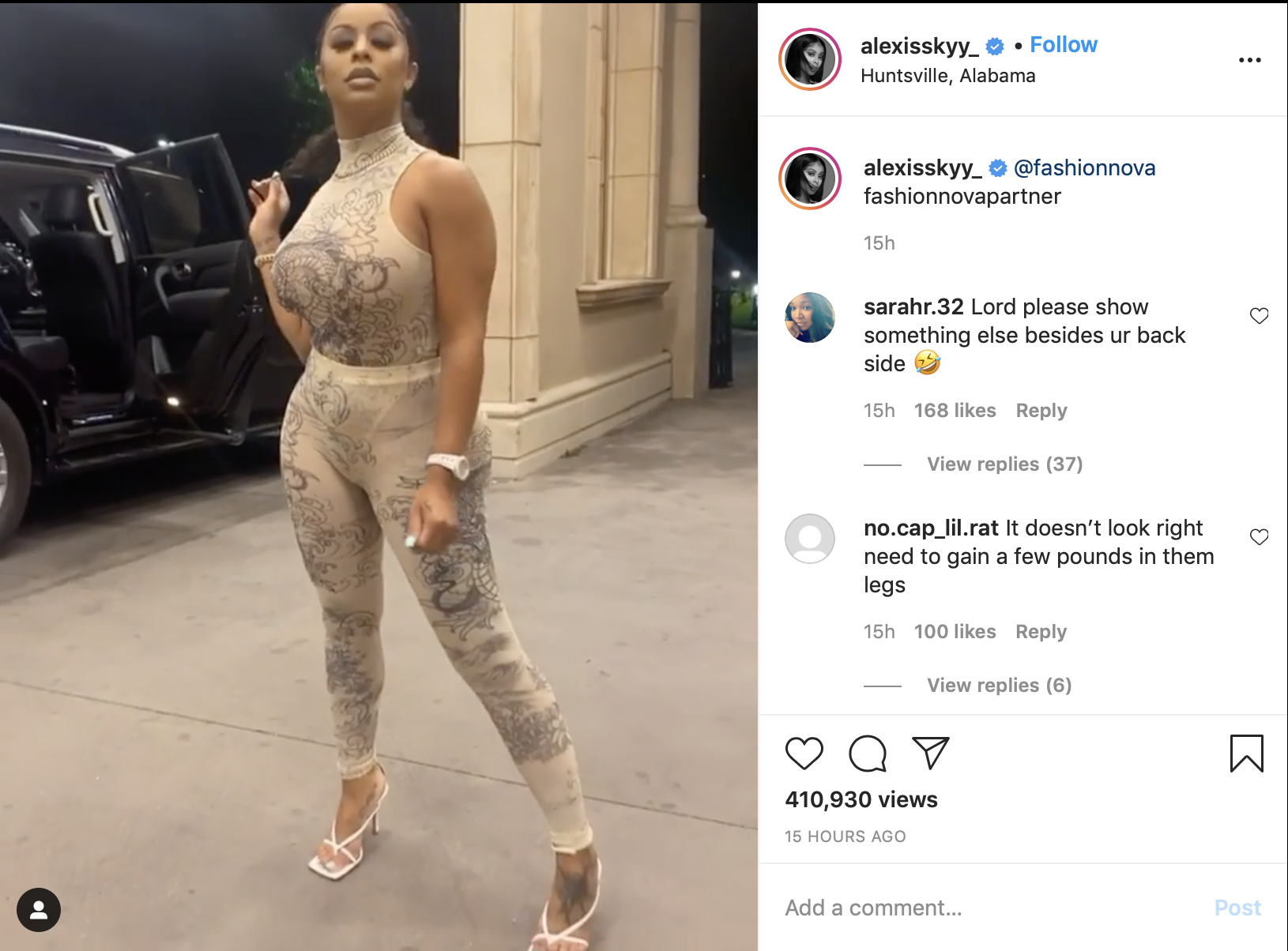 That Body Will Not Last Forever Fans Call Out Alexis Skyy For Always 0688