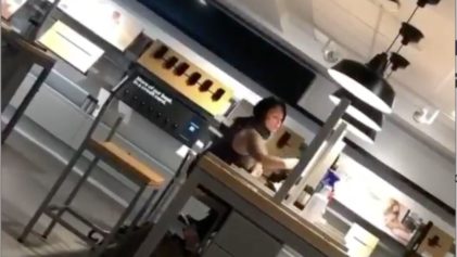 Woman Has Racist Meltdown at New York Verizon Store Over Mask Policy, Throws Item at Workers