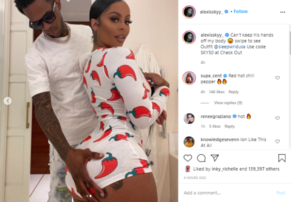 He So Lucky Alexis Skyy Fans Get Jealous After Her New Boo Grabs Her 5252
