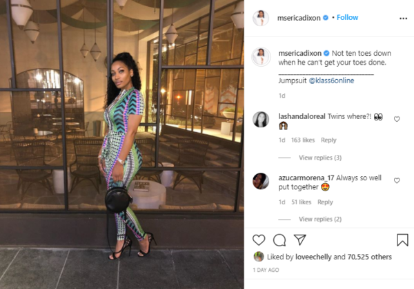 'Shape For Days': Erica Dixon Fans Rave Over Her Snatched Waistline