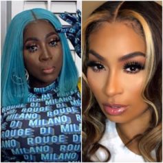 Fans Are Left In Stitches After Spice Dares Karlie Redd to Break Her Diet with a Piece of Bread