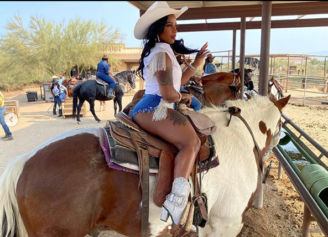 Toya thee Stallion': Toya Johnson Leaves Fans Salivating Over Her Cowgirl Look