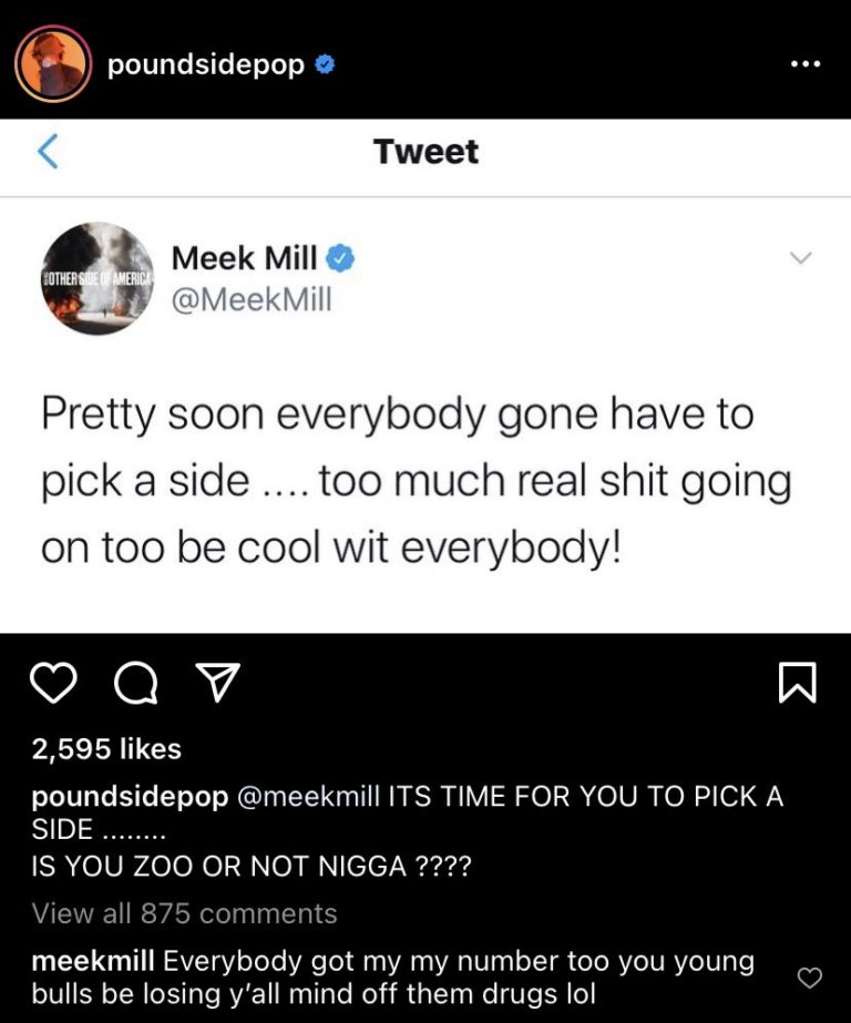 Meek Mill's Call for Peace In Philly Leads to Heated Exchange with