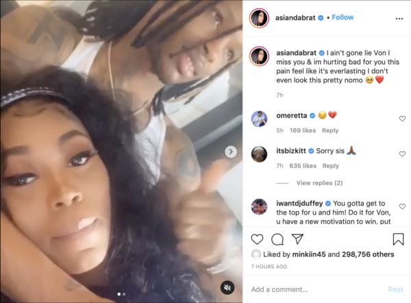 Fans Send Prayers To Asian Doll After She Reminisces On Good Times With Her Ex Rapper King Von Following His Recent Death