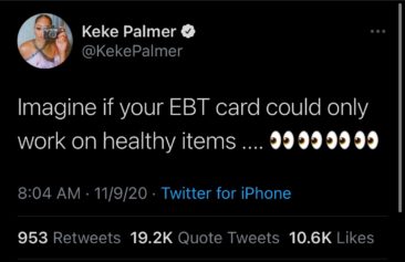 Keke Palmer Responds to Backlash After Clumsily Suggesting a Healthy