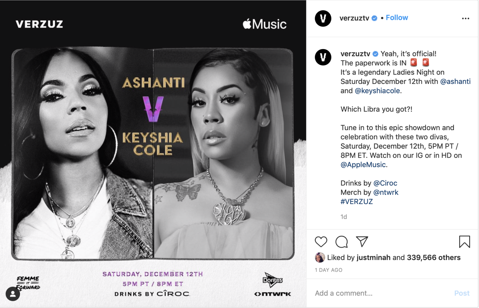 Fans Debate After ‘Verzuz’ Announces Battle of Keyshia Cole vs. Ashanti