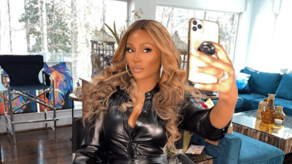 â€˜Thickity Thickâ€™: Cynthia Bailey Wears Figure-Hugging Leather Dress