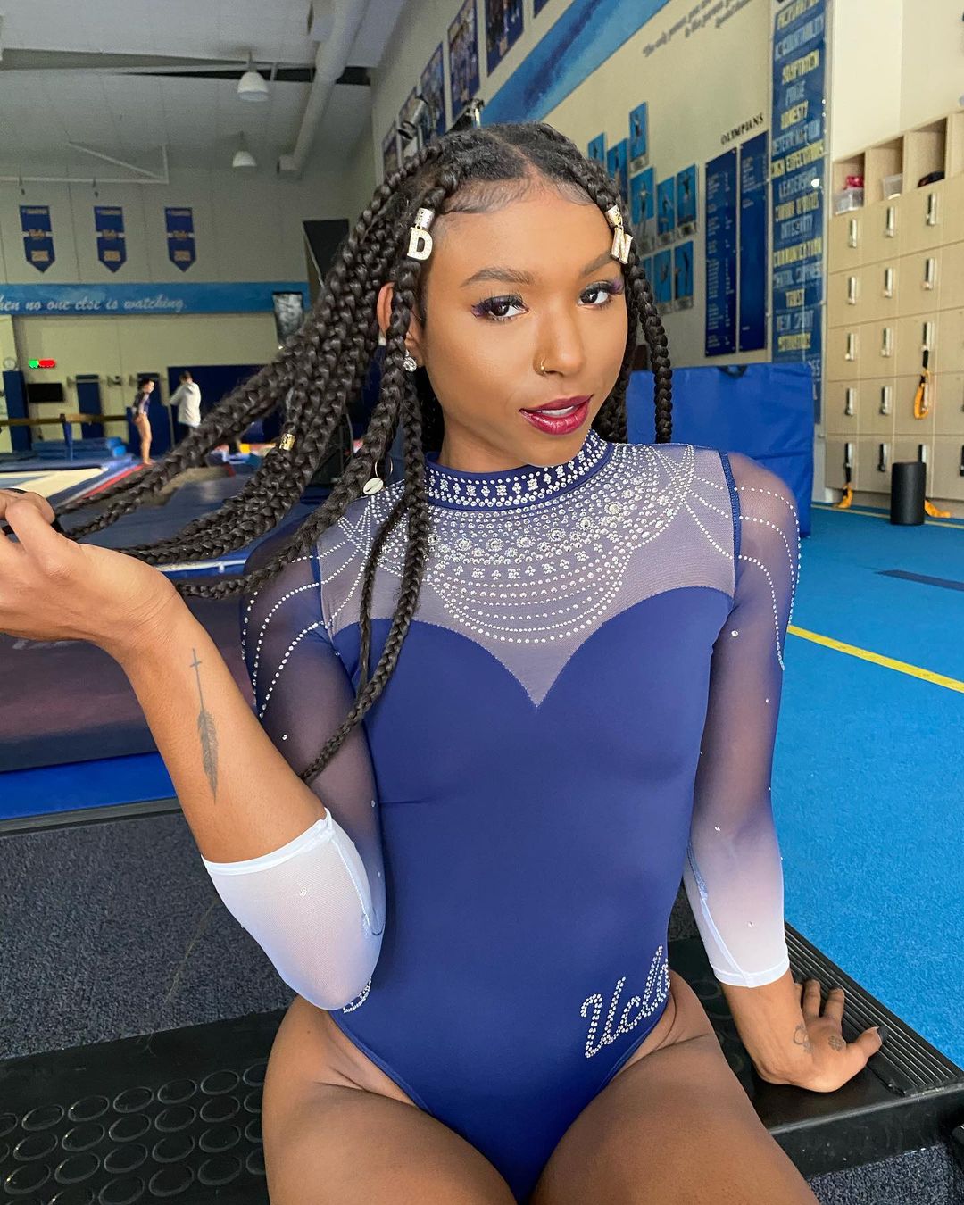 Ucla Gymnast Nia Dennis Wows The Internet With A Viral Floor Exercise Performance That Is Called 