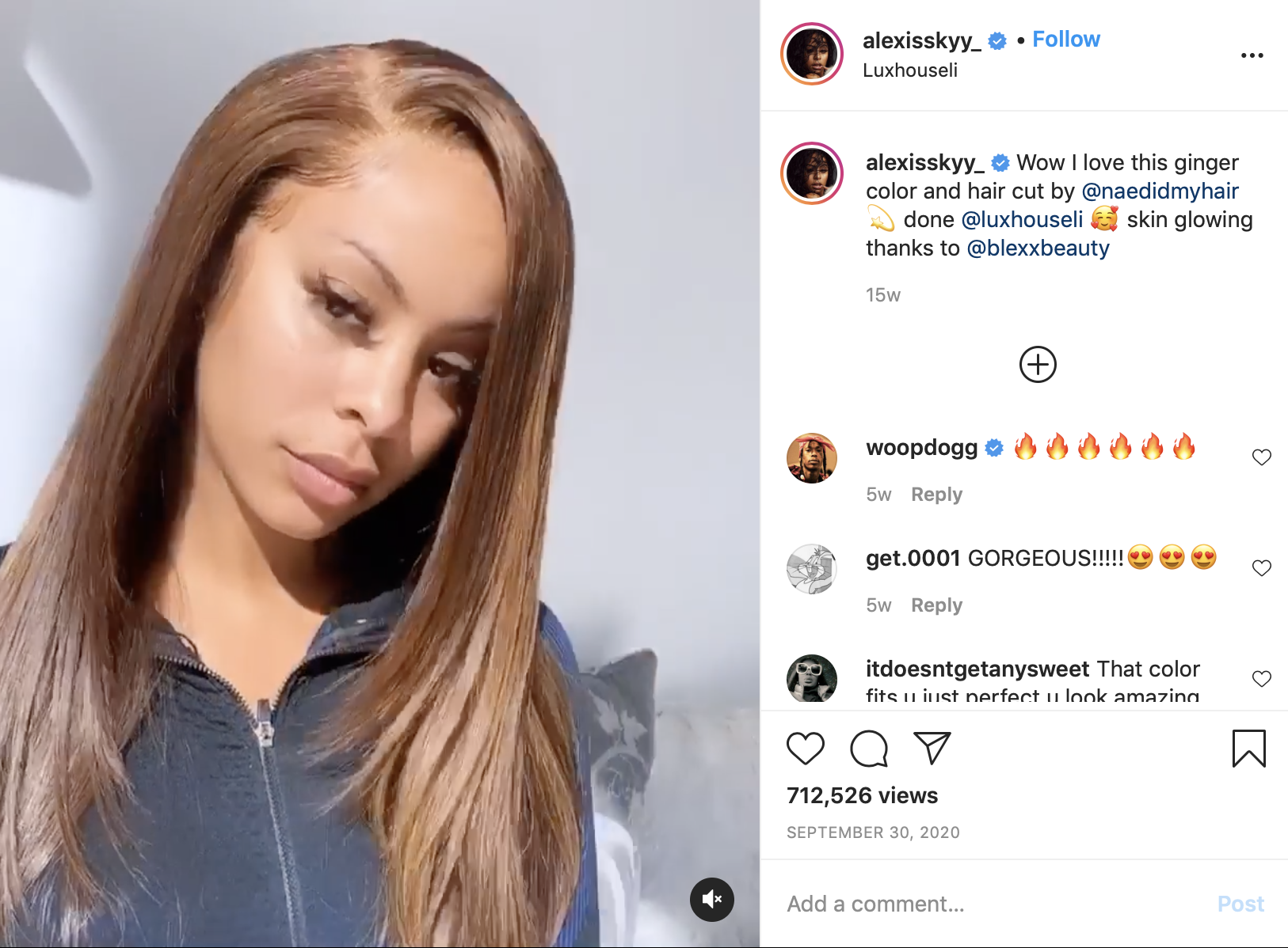 So Baaaaadd Alexis Skyy Debuts New Hair Color While Vacationing In Miami