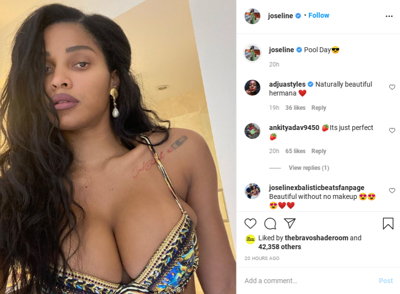 Fans Smitten By Joseline Hernandezs Pool Day Look