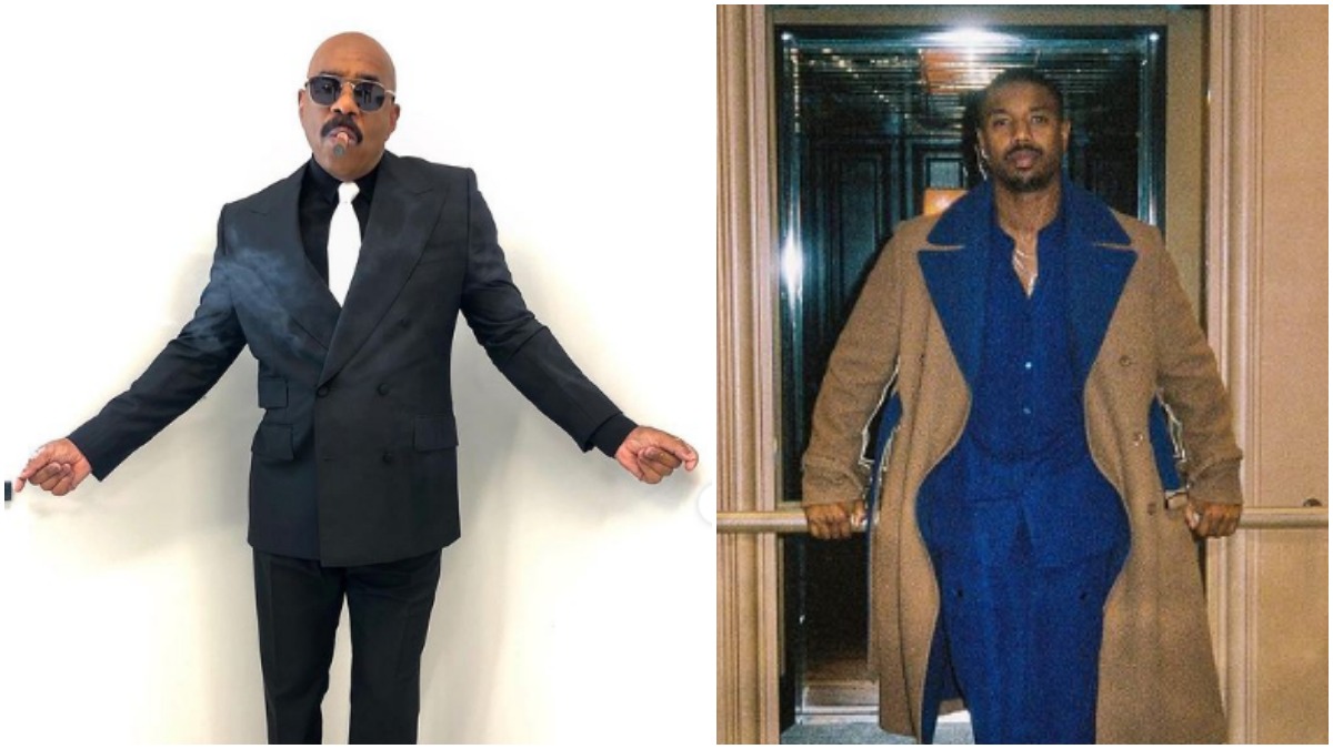 That Boy Been Hanging with Steve Harvey': Michael B. Jordan Smoking a Cigar  is Enough to Make Fans Think Steve Harvey's Ways are Rubbing Off on Him