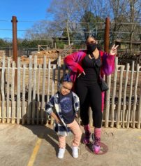 â€˜Reign & That Lil Legâ€™: Fans Gush Over Reign as She Poses with Her Mommy Toya Johnson During a Recent Family Outing