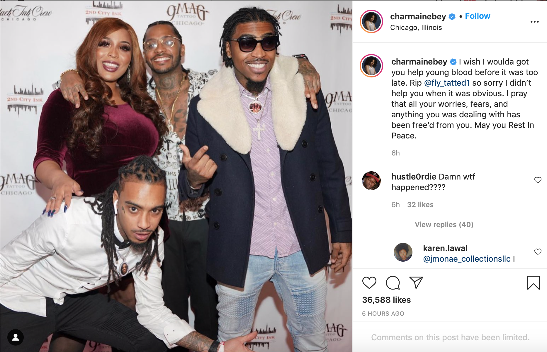 ‘Black Ink Crew Chicago’ Star Fly Tatted Reportedly Passes Away, Ryan