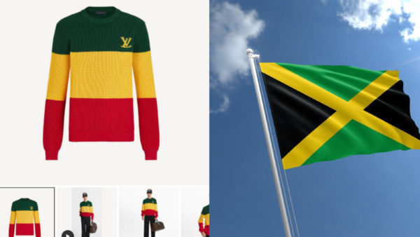Jamaican Stripe Pullover and Jamaican Flag