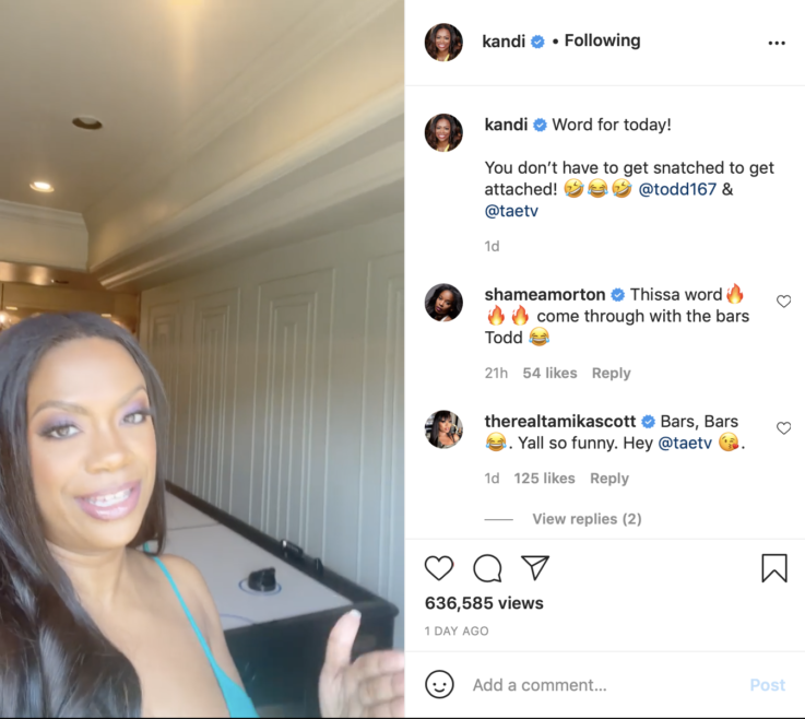 ‘You Don’t Have to Get Snatched to be Attached’: Kandi Burruss Has a