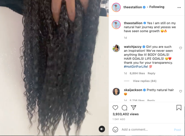 Can I Borrow Some?': Megan Thee Stallion Stuns Fans with Natural Hair Growth