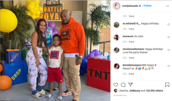 EVELYN LOZADA AND CARL CRAWFORD'S SON HAD A BALL AT HIS FIRST BASKETBALL  GAME