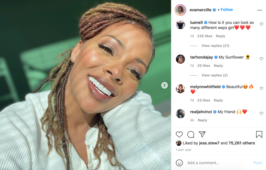 ‘why Mess With Perfection Eva Marcille Debuts New Smile Fans Have Mixed Reactions