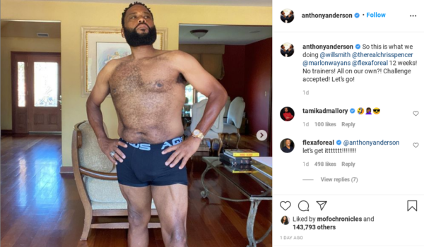 Goodbye Cookies, Hello Spinach': Will Smith's New Challenge Encourages Anthony Anderson, Flex Alexander and Others to Share Their 'Dad Bod' Photos