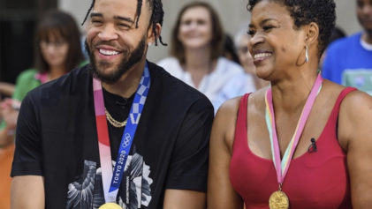 Iâ€™m the Only Olympian Basketball Player to Birth an Olympian': Pamela and JaVale McGee Make History as First Mother and Son to Win Olympic Gold Medals
