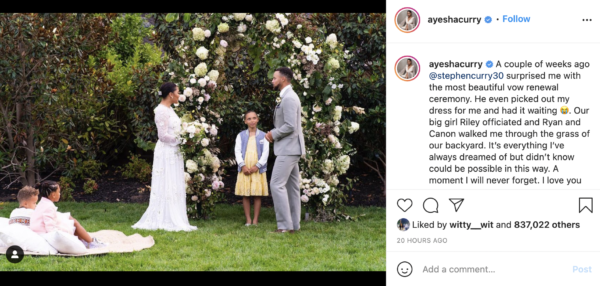 Steph Curry Surprises Wife With Wedding Vow Renewal Ceremony