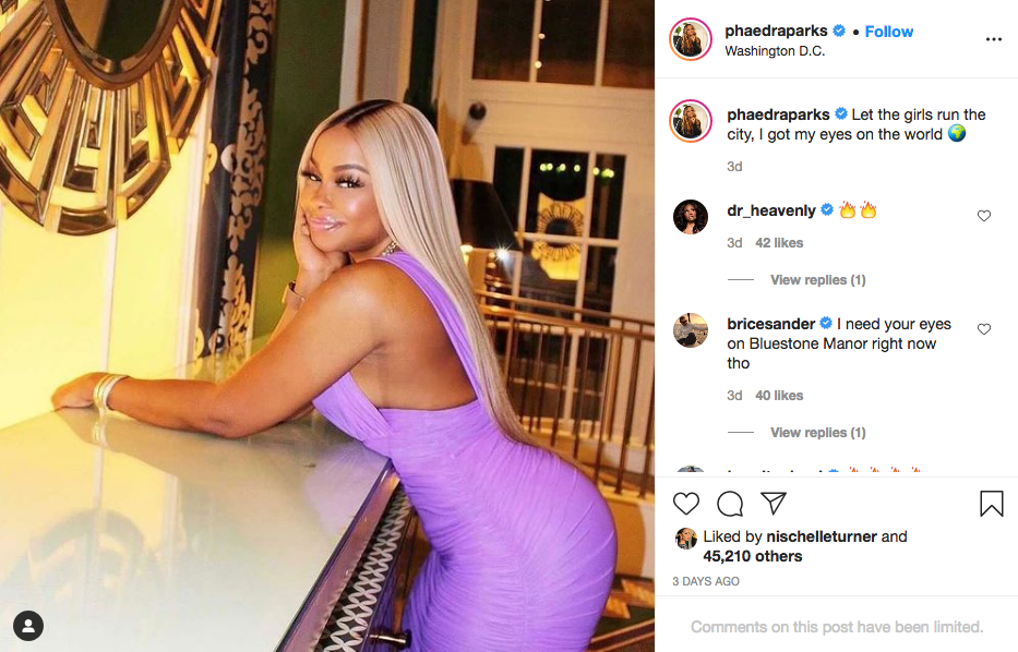 Phaedra Minaj Phaedra Parks Shuts Down The Gram In Sexy Look