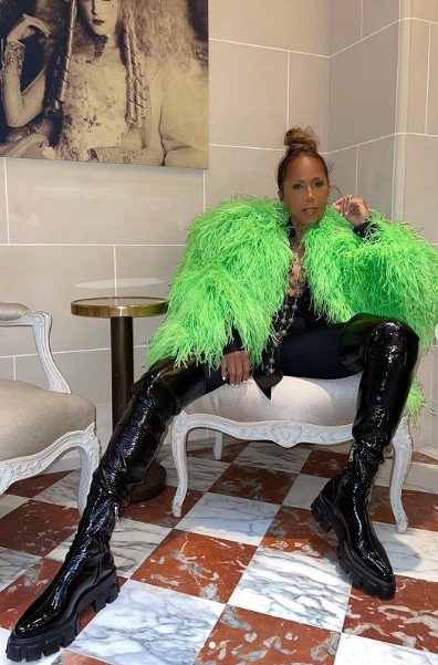 Marjorie Harvey Brought Fashion to the Slopes in Red Moncler