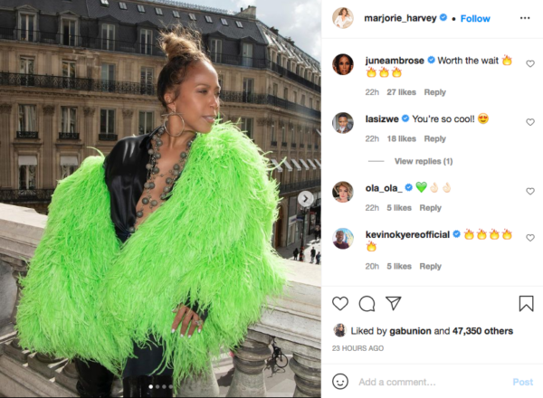 It's Giving the Grinch That Stole Christmas': Marjorie Harvey's Latest  Attire Leads to a Social Media Debate Among Fans