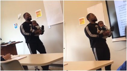 HBCU Professor Tells Student Who Couldn't Find a Babysitter Missing Class Is 'Not an Option,' Holds Her Baby During Lecture In Viral Resurfaced Video