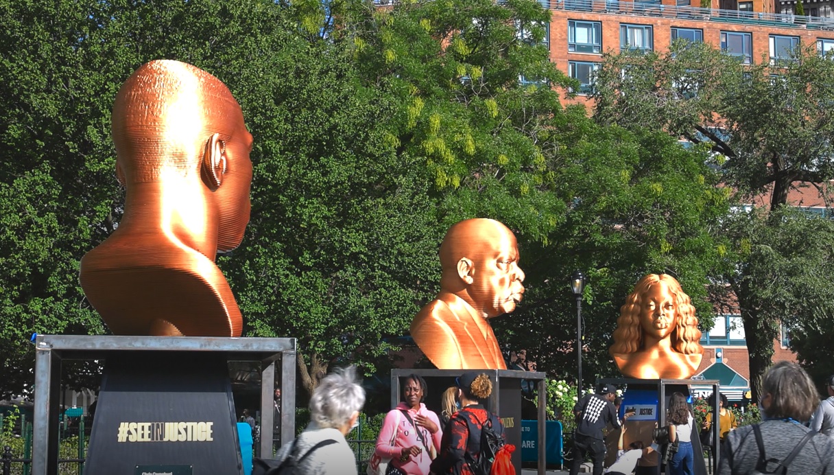 ‘Capture This Moment’ Artist Behind New York Statues of Floyd